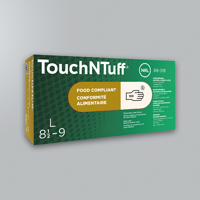 Lightweight Latex Powder Free Gloves TouchNTuff - BOX 2 Lightweight Latex Powder Free Gloves TouchNTuff - BOX 2